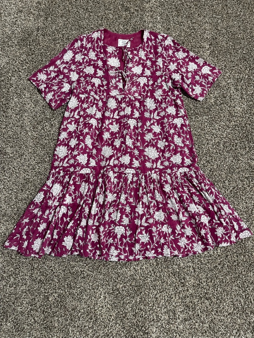 Love Tomas Emerson Fry Isla Dress in Sangria Print
